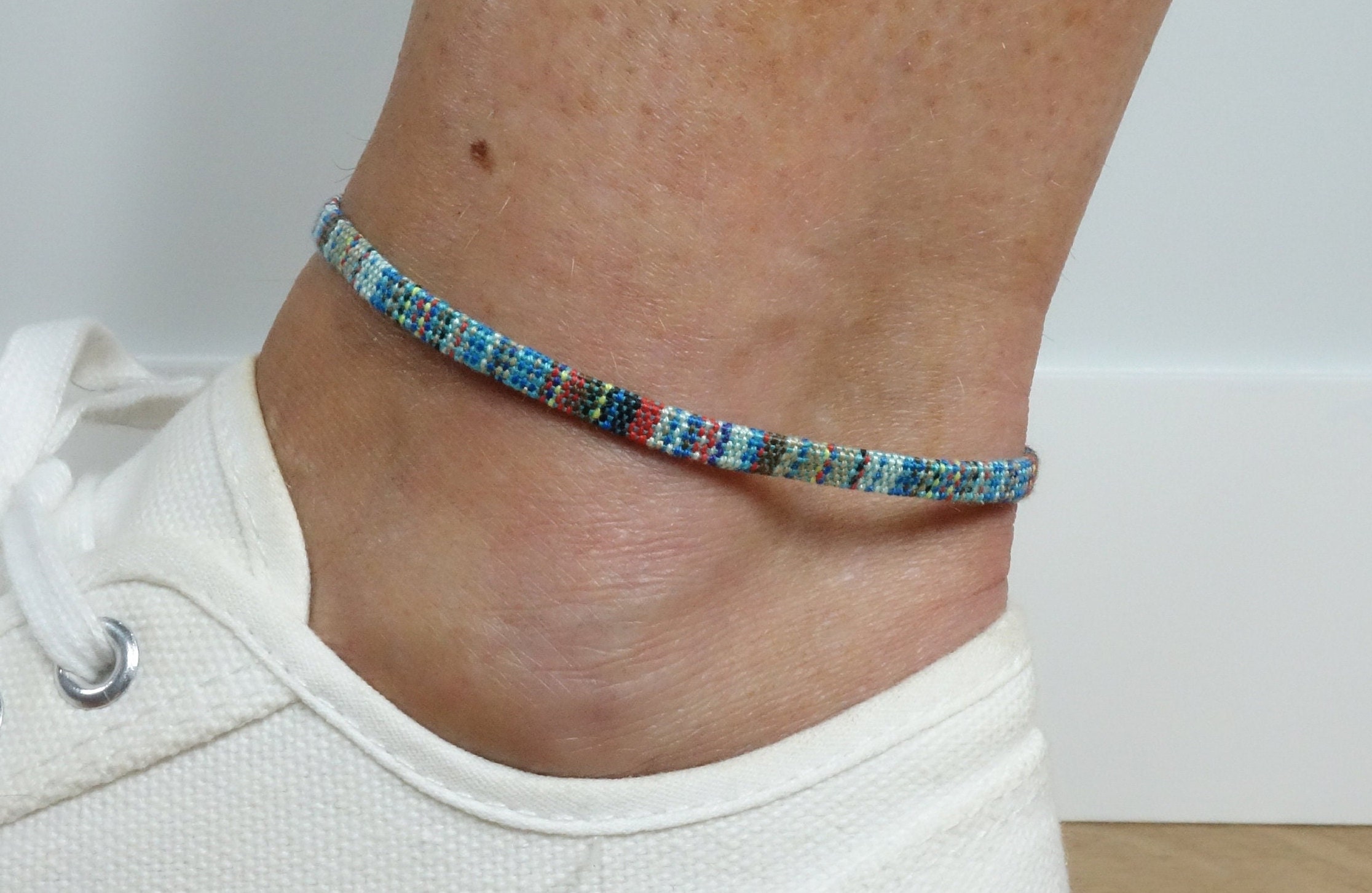 Elastic Gifts Handmade Beaded Anklet Ankle Bracelet Beach Jewelry Foot  Chain | eBay