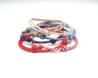 Friendship paracord jewelry for men and women. Summer surf bracelet.