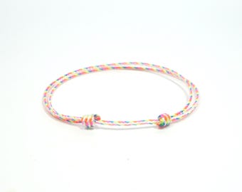 Handmade Multicolor String Bracelet: Minimalist Boho Surfer Style