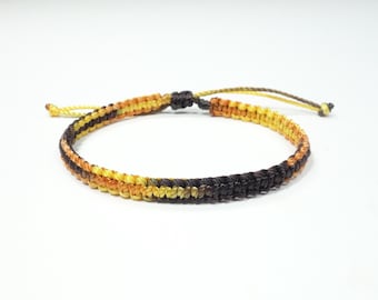 Vriendschapsarmband gevlochten macramé: verstelbare boho-geweven armband