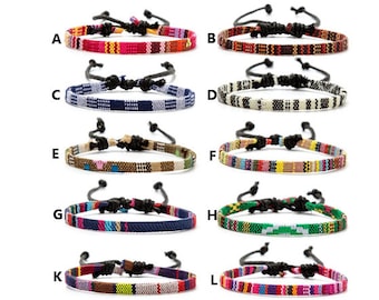 Waterdichte surfersarmband voor dames en heren. Heren dames katoenen armband. Festivalaccessoires. Handgemaakte boho zomervriendschapsarmband.