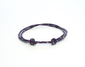 Fine paracord sailing rope bracelet. Minimalist surfer style friendship bracelet.