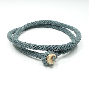 Kumihimo braided wrap bracelet for men and women. Handmade friendship bracelet. Woven double bracelet. Best friend gift for him and her.