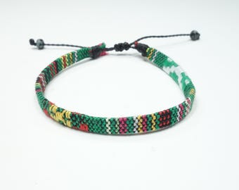 Handmade Cotton Surfer Bracelet: Waterproof Boho Festival Accessory