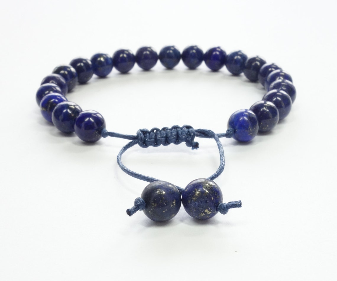 Lapis Lazuli bracelet. Mens bracelet. Bracelet for women. Etsy
