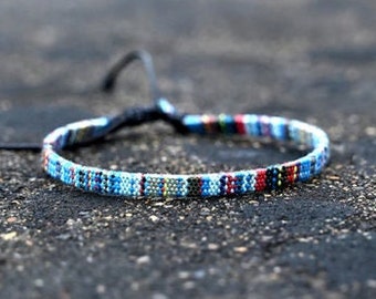 Boho surfer bracelet for men and women. Friendship bracelet gift for women. Beach summer bracelet Adjustable & handmade waterproof bracelet.