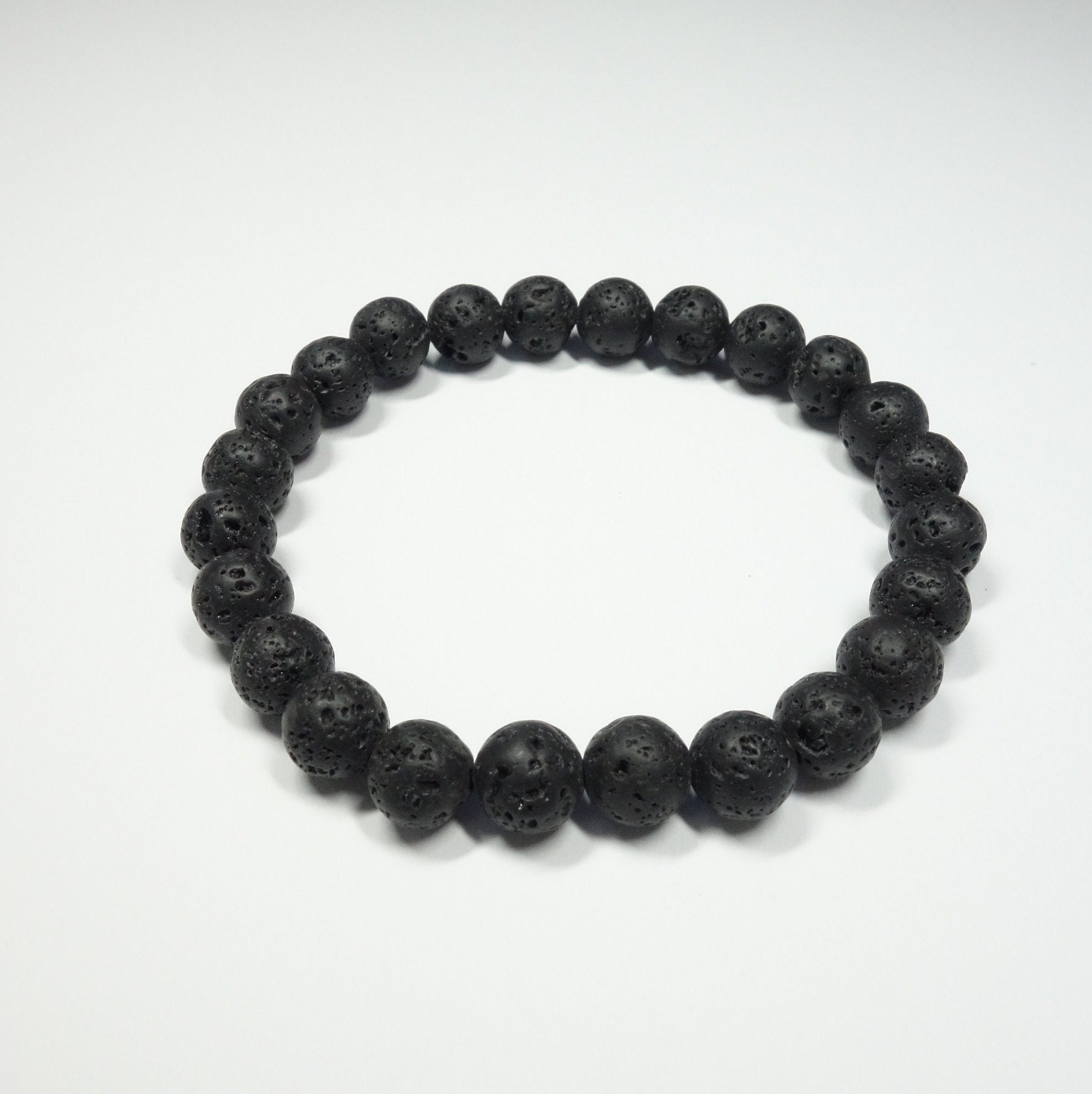 AfroBeads in Black Lava Rock Bead Bracelet – AfroBeadsCity