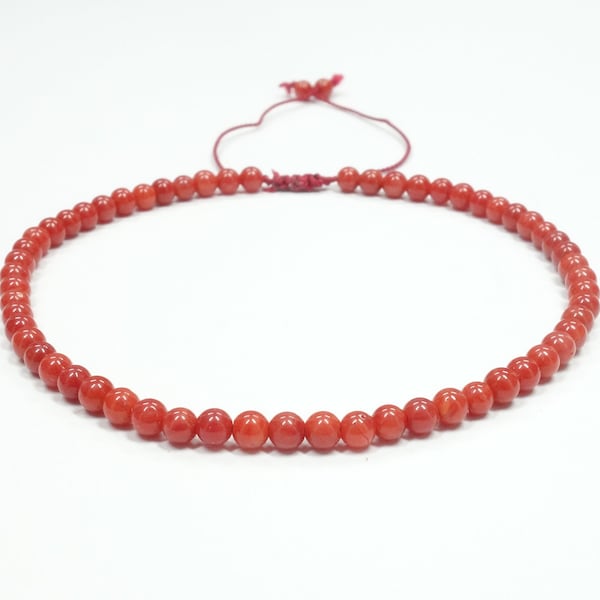 Kleine rote Korallen Armbänder für Frauen. Rotes Koralle Armband für Herren. Zierliches Layering Armband. Rotes minimalistisches Armband. Geschenk für ihre Frauen
