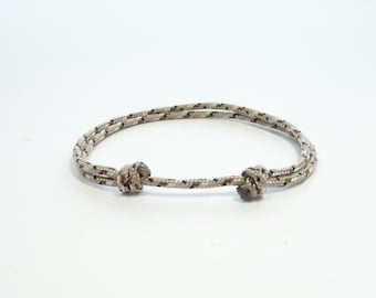Friendship bracelet for men and women made of paracord sailing rope. Minimalist bracelet.