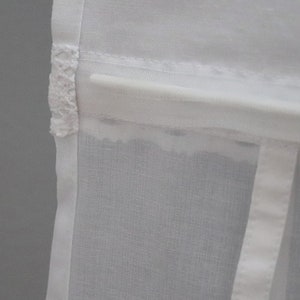 SHABBY CHIC style roller blind modern rustic style Scandinavian style blinds white roller blind with lace tailor-made blinds image 9