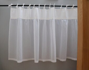 85cm height x 190cm width - GARDA curtain with bows