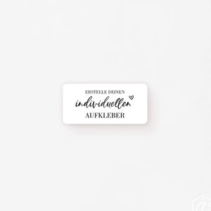 MATT EXTRA STARK 36x17mm individuelle Aufkleber