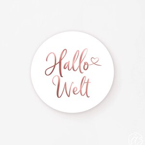 MATT Hallo Welt Aufkleberset