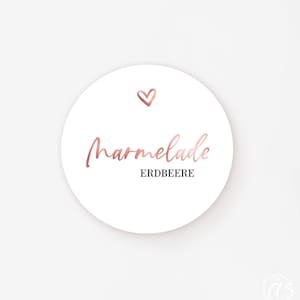 GLÄNZEND Marmelade Aufkleberset