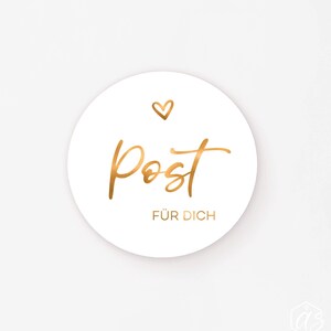 MATT Post für dich Aufkleberset Gold
