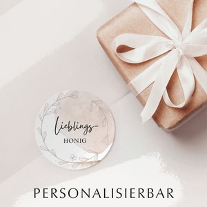 MATT Lieblingshonig Aufkleberset Beige