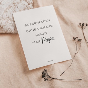 Superheld Papa Karte