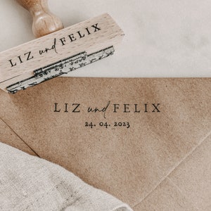 Personalisierter Stempel zur Hochzeit