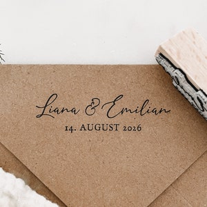 Personalisierter Stempel Alva zur Hochzeit