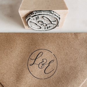 Personalisierter Stempel Alva zur Hochzeit, Hochzeitslogo