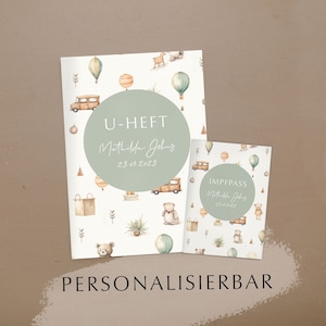 U-boekje en vaccinatiebewijs paspoorthoes gepersonaliseerd in de set Mathilda