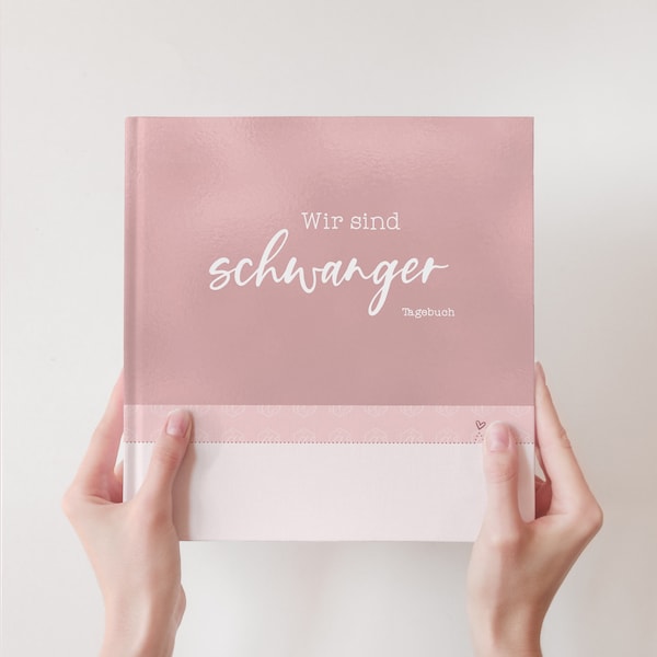 Schwangerschaftstagebuch mit Hebammenwissen Rosa