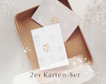 Kartenset Geschenkezeit im 2er Set