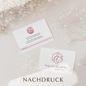 Visitenkarte Nachdruck