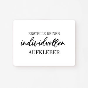 MATT 63x46mm individuelle Aufkleber