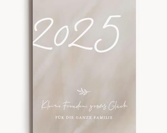 Familienkalender 2025 DIN A3 Wandkalender mit Spalten ideal