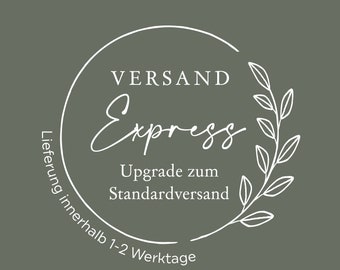 Express shipping (upgrade to standard shipping)