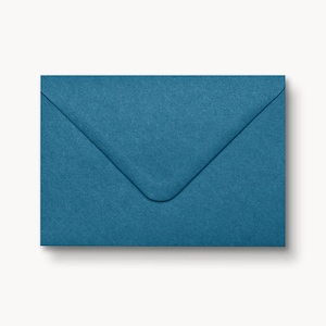 Briefumschlag Helles Blau | C6 B6 aus Kraft Papier | ideal für Einladungskarten zum Geburtstag, Taufe, Kommunion, Geburt und Anlässe