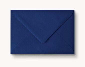 Enveloppe bleu nuit | Enveloppe gommée sans fenêtre C6 B6 | Pour vos invitations, anniversaires, baptêmes et occasions spéciales