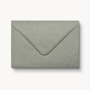 Briefumschlag Moos Grau Grün | C6 B6 aus Kraft Papier | ideal für Einladungskarten zum Geburtstag, Taufe, Kommunion, Geburt und Anlässe