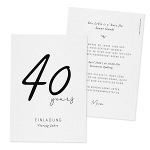 Personalisierte Einladungskarte zum Geburtstag | 12x17cm Karte Elvira