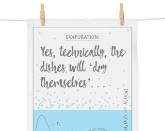 Evaporation Dish Drying Tea Towel