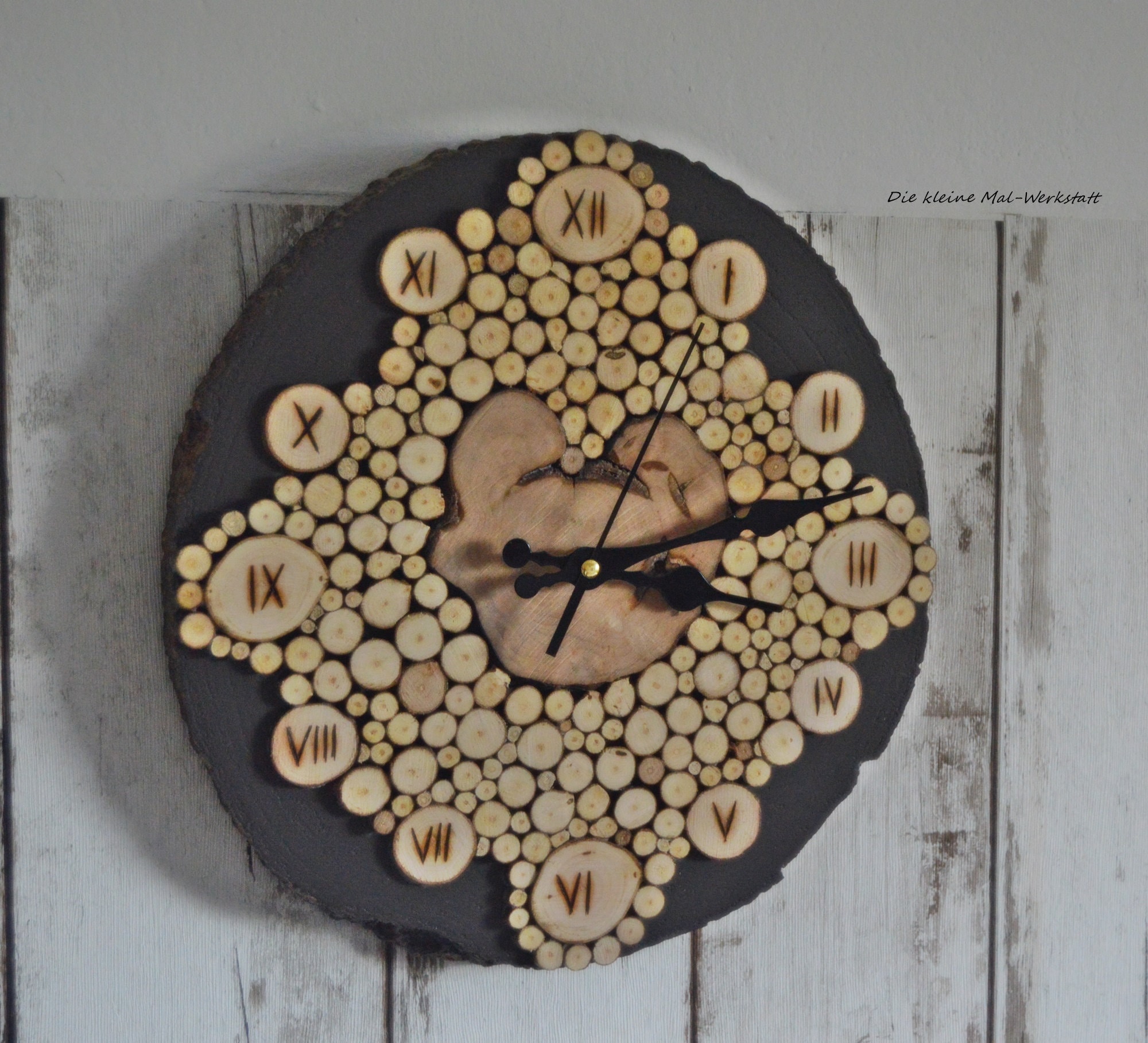 Selber Machen Uhr Holzscheibe Diy Wanduhr Holz Wanduhr Aus