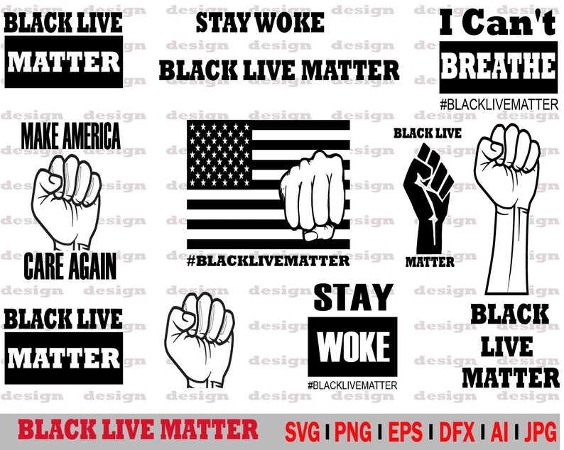 Download Black Lives Matter Svg Bundle Black History Month Black ...