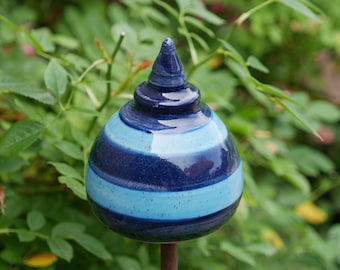 Gartenstecker, Beetstecker, ca 12cm, Öffnung 2-3cm, blau