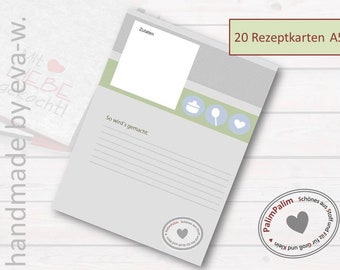 Recipe cards A5