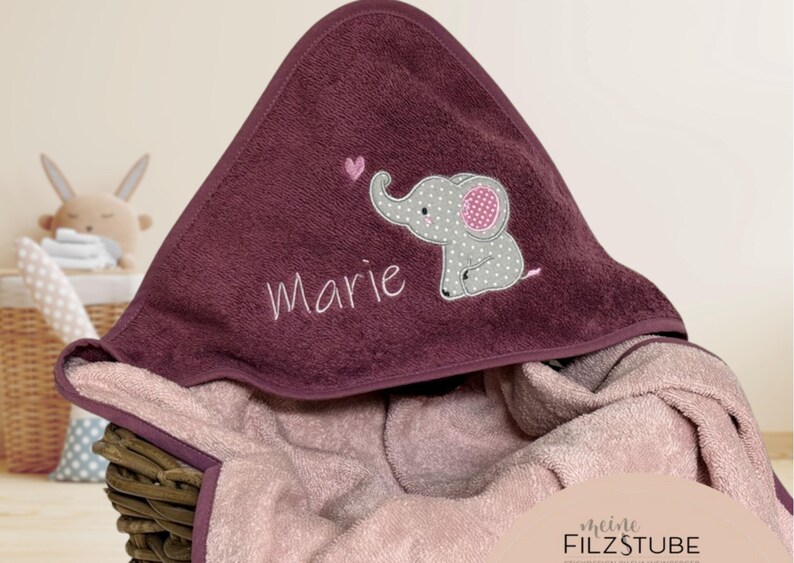 Kapuzenhandtuch mit Name Giraffe Babygeschenk Badetuch Handtuch Babybadetuch personalisiert bestickt Kapuzenhandtuch Geschenk Junge Mädchen Bild 14