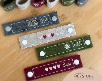 Bierkrugmarkierung Maßkrugmarkerl Maßkrugband I Bierkrugband Filz Name personalisierbar Stammtisch Volksfest Bierzelt Markierung
