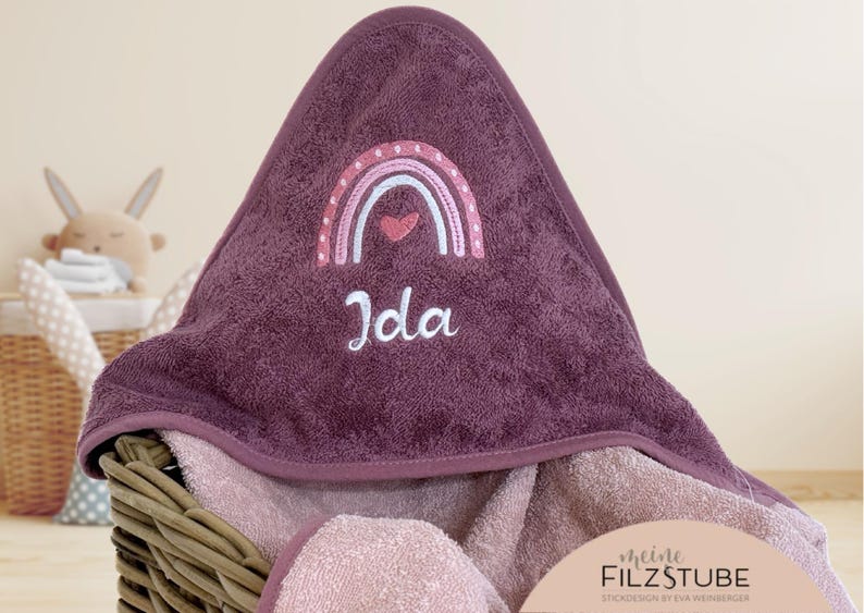 Kapuzenhandtuch mit Name Giraffe Babygeschenk Badetuch Handtuch Babybadetuch personalisiert bestickt Kapuzenhandtuch Geschenk Junge Mädchen Bild 19