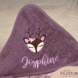Kapuzenhandtuch mit Name Giraffe Babygeschenk Badetuch Handtuch Babybadetuch personalisiert bestickt Kapuzenhandtuch Geschenk Junge Mädchen Bild 17