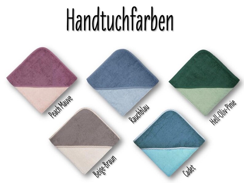 Kapuzenhandtuch mit Name Giraffe Babygeschenk Badetuch Handtuch Babybadetuch personalisiert bestickt Kapuzenhandtuch Geschenk Junge Mädchen Bild 3