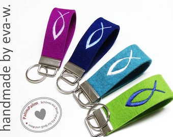 Keyring Fish Gift Communion Confirmation Felt