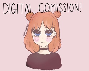 Cartoon/Anime Style Portraits twitch icon kawaii  *DIGITAL ONLY*