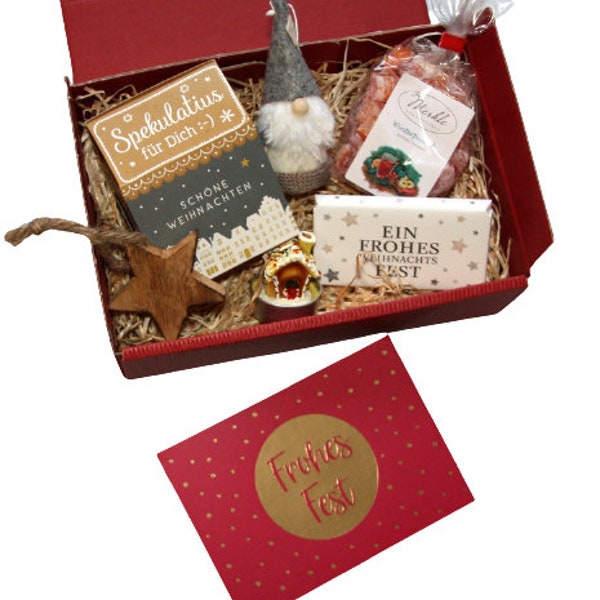 Kleines süßes Geschenk Weihnachten - Geschenkbox Weihnachtswichtel