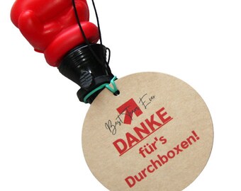 Team Stärkung Geschenk - lustiger Kugelschreiber Boxhandschuh - Wertschätzung Dankeschön Aufmunterung