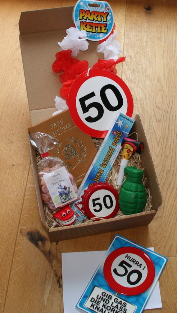 50 Geburtstag Geschenk Box Mann  Etsy